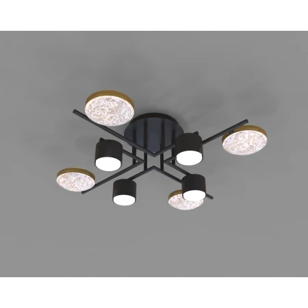 CL-LED-DIAMOND-R001-LED4+GX53*4 BK (1) Люстра NW # 