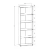 Шкаф книжный Офис ОФ-302К