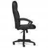 Кресло офисное BERGAMO, черный, кожа искусственная