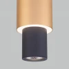 Подвесной светодиодный светильник Eurosvet 50204/1 LED черный/матовое золото