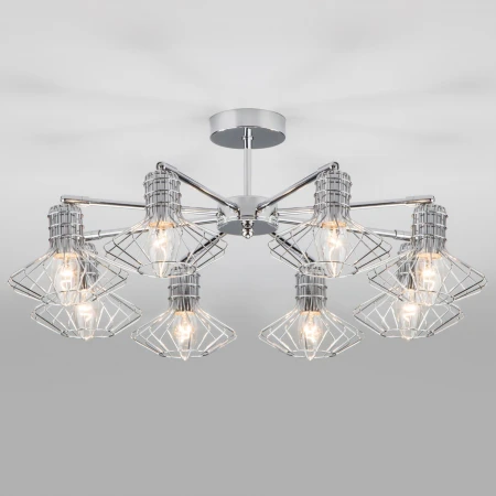 Потолочная люстра в стиле лофт Eurosvet 70108/8 хром