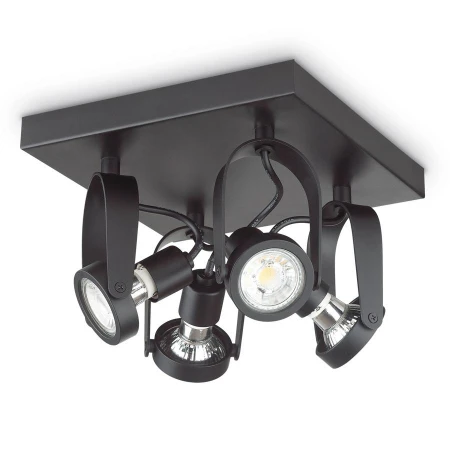 Спот Ideal Lux GLIM COMPACT PL4 SQUARE NERO