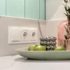 Выключатель двухклавишный проходной Werkel белый W1122001 4690389155215
