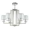 Подвесная люстра Crystal Lux Nicolas SP-PL6 Nickel/White
