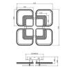 Потолочная светодиодная люстра Escada Samia 10255/8LED