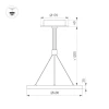 Подвесной светодиодный светильник Arlight SP-Congo-Can-1-R600-36W Day4000 046234