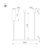 Подвесной светодиодный светильник Arlight SP-Congo-Mult-1-R800-42W Warm3000 046250
