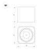 Потолочный светодиодный светильник Arlight SP-Dice-S78x78-10W Day4000 046634 Потолочный светодиодный светильник Arlight SP-Dice-S78x78-10W Day4000 046634