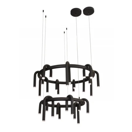 Люстра подвесная Alfa Light F4324-30 D80+D60 black
