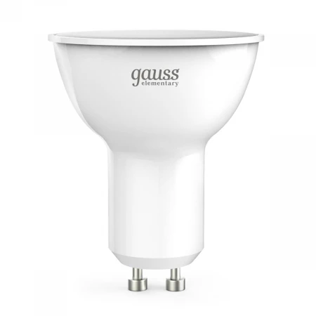 Лампа светодиодная Gauss GU10 9W 3000K матовая 13619
