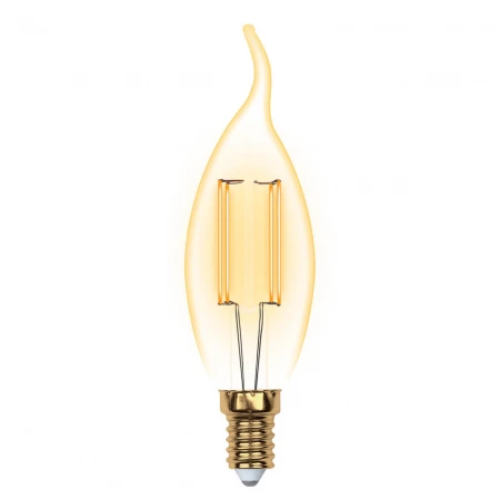 Лампа светодиодная филаментная Uniel E14 5W 2250K прозрачная LED-CW35-5W/GOLDEN/E14 GLV21GO UL-00002397