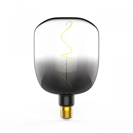 Лампа светодиодная филаментная Gauss E27 5W 1800K черная 1008802105