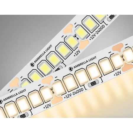 Светодиодная лента Ambrella Light 17W/m 240LED/m 2835SMD теплый белый 5M GS1401