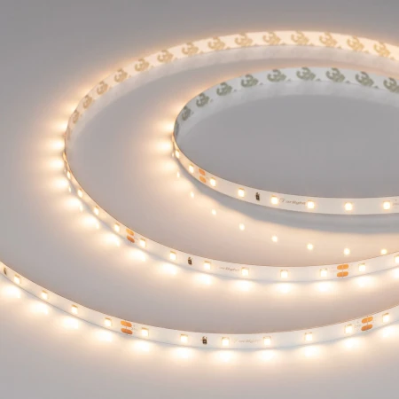 Светодиодная лента Arlight 8W/m 60Led/m 2835SMD теплый белый 5M UL-A60-8mm 24V Warm2700 042284 Светодиодная лента Arlight 8W/m 60Led/m 2835SMD теплый белый 5M UL-A60-8mm 24V Warm2700 042284