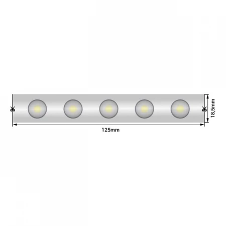 Светодиодная влагозащищенная лента SWG 18W/m 48LED/m 2835SMD холодный белый 5M SWG-248-24-W20/45-67 008219