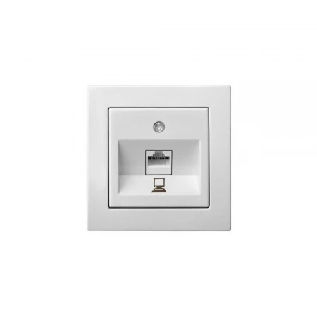 Розетка RJ45 Liregus Epsilon белый 28-032