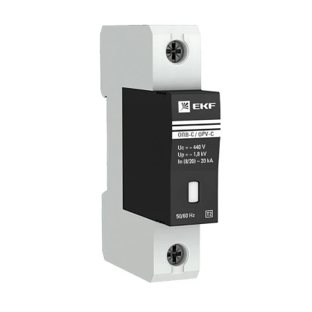 Ограничитель импульсных напряжений ОПВ-C/1P In 20кА 385В с сигн. EKF PROxima opv-c1