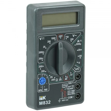 Мультиметр цифровой UNIVERSAL M832 IEK TMD-2S-832