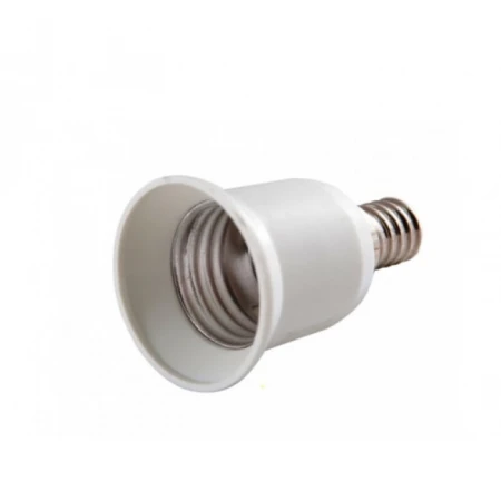 Переходник General GLH-E14/E27-W, белый, 1/50/600 Переходник General GLH-E14/E27-W, белый, 1/50/600