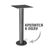 Кухонный стол Sheffilton SHT-TU13/TT30 83/83 черный муар/белый 7534532101