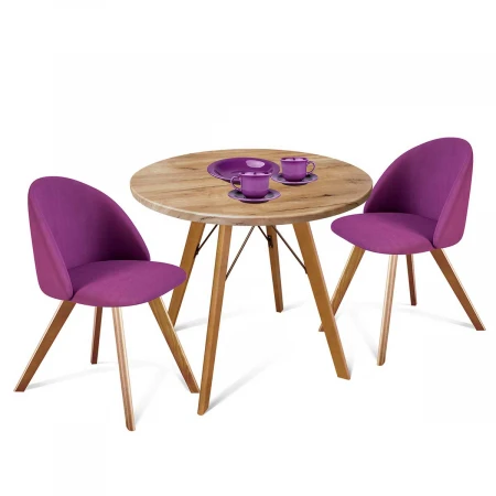 Обеденная группа Sheffilton SHT-DS71 Ягодное варенье/Светлый орех/Дуб тортуга 4904027001