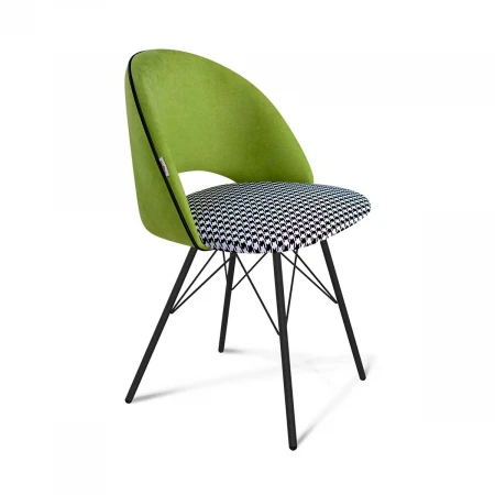 Офисный стул Sheffilton SHT-ST34-3/S37 оливковый/гусиная лапка/черный муар 9033037601