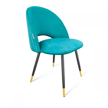 Офисный стул Sheffilton SHT-ST34-1/S95-1 голубая пастель/чёрный муар/золото 8778629302