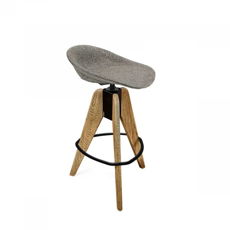 Полубарный стул Sheffilton SHT-ST19-SF1/S92 коричневый сахар/браш.коричневый/черный 7809240001