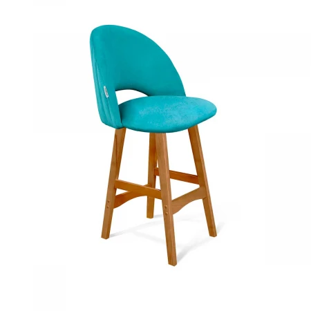 Полубарный стул Sheffilton SHT-ST34-1/S65-1 голубая пастель/светлый орех 5799049304