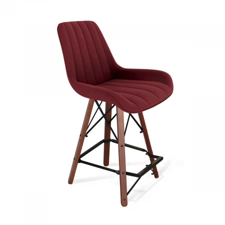 Полубарный стул Sheffilton SHT-ST37/S80-1 рубиновое вино/темный орех/черный 7892857201