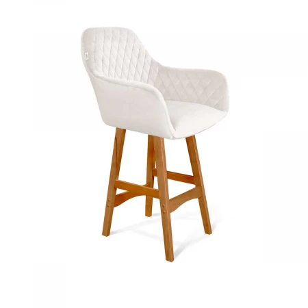 Полубарный стул Sheffilton SHT-ST38/S65-1 зефирный/светлый орех 9241008902