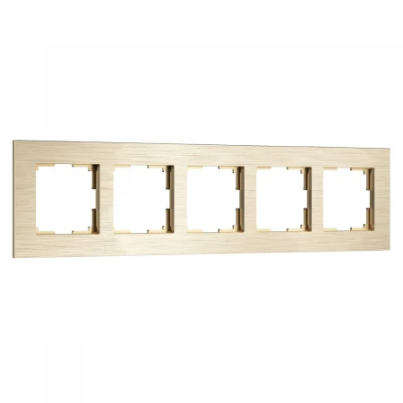 Рамка Werkel AluMax на 5 постов шампань W0053511 4690389214363