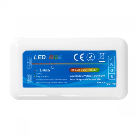 RGB-контроллер ELF T2.4G, 12/24В, 6A/канал ELF-RGBcontrT2.4G