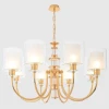 Подвесная люстра Crystal Lux ELENA SP8 GOLD