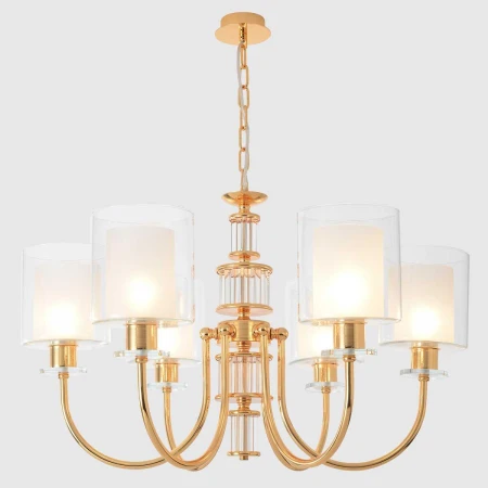 Подвесная люстра Crystal Lux ELENA SP6 GOLD
