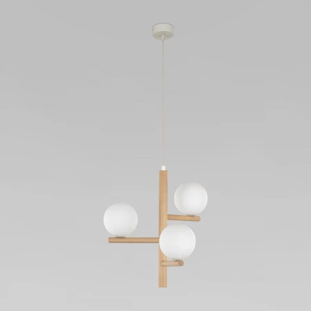 Подвесная люстра TK Lighting 6799 Estera Wood