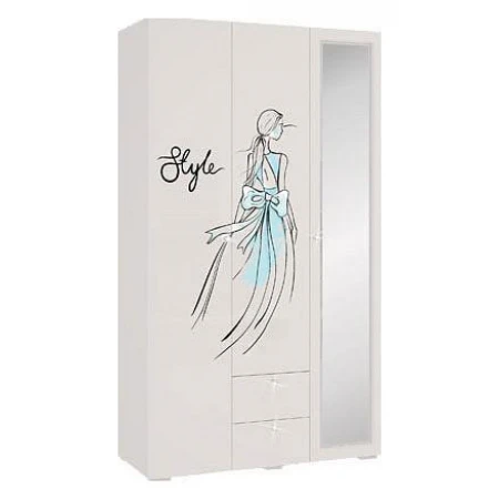 Шкаф платяной Гламур MDG-003
