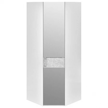 Шкаф платяной угловой Амели СМ-193.07.007 R белый глянец