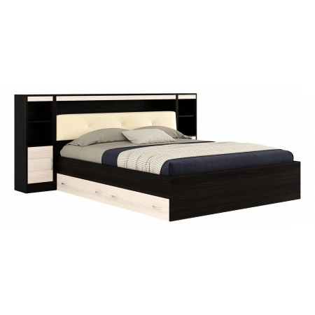 Кровать двуспальная Виктория-ЭКО-П с матрасом 2000x1800