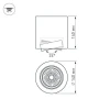 Потолочный светодиодный светильник Arlight SP-Focus-R140-30W Day White 021428 Потолочный светодиодный светильник Arlight SP-Focus-R140-30W Day White 021428
